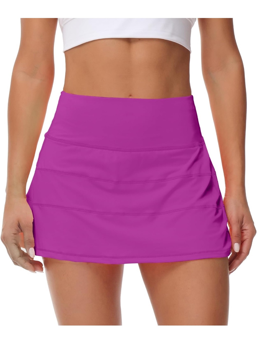 MCEDAR High-Rise Tennis Skirt Built-In Shorts Purple Size 4 NWT